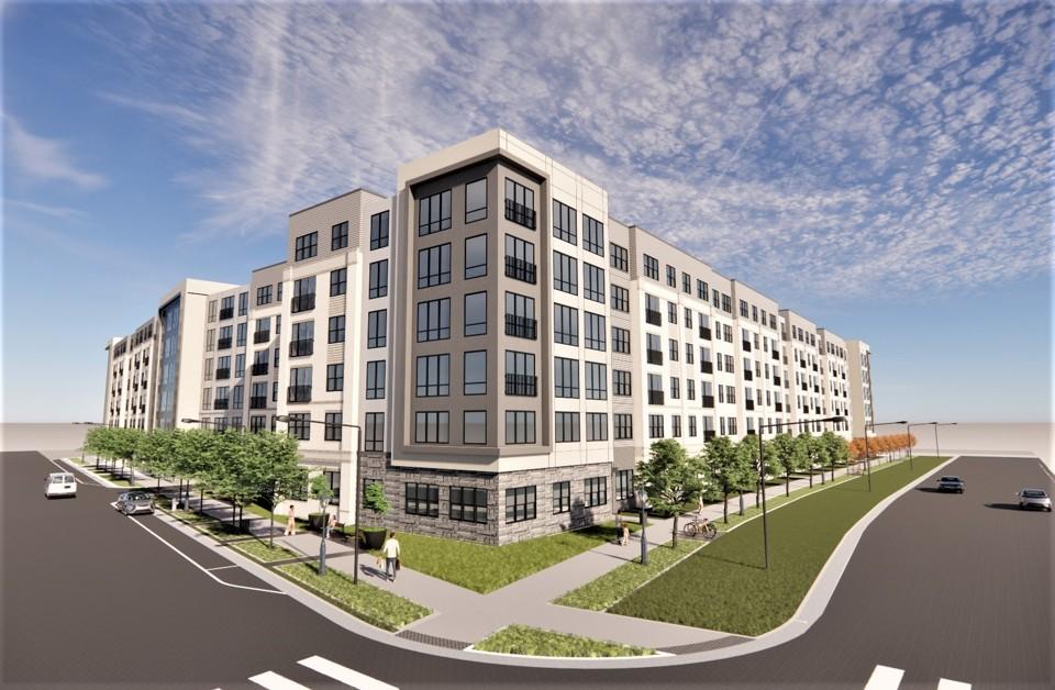 Rendering of the planned apartment building at Hanover Sugarloaf